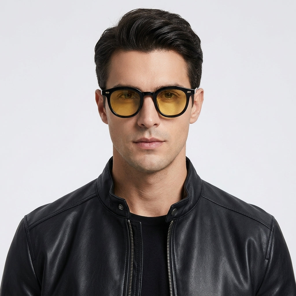 c4 black frame light orange slices