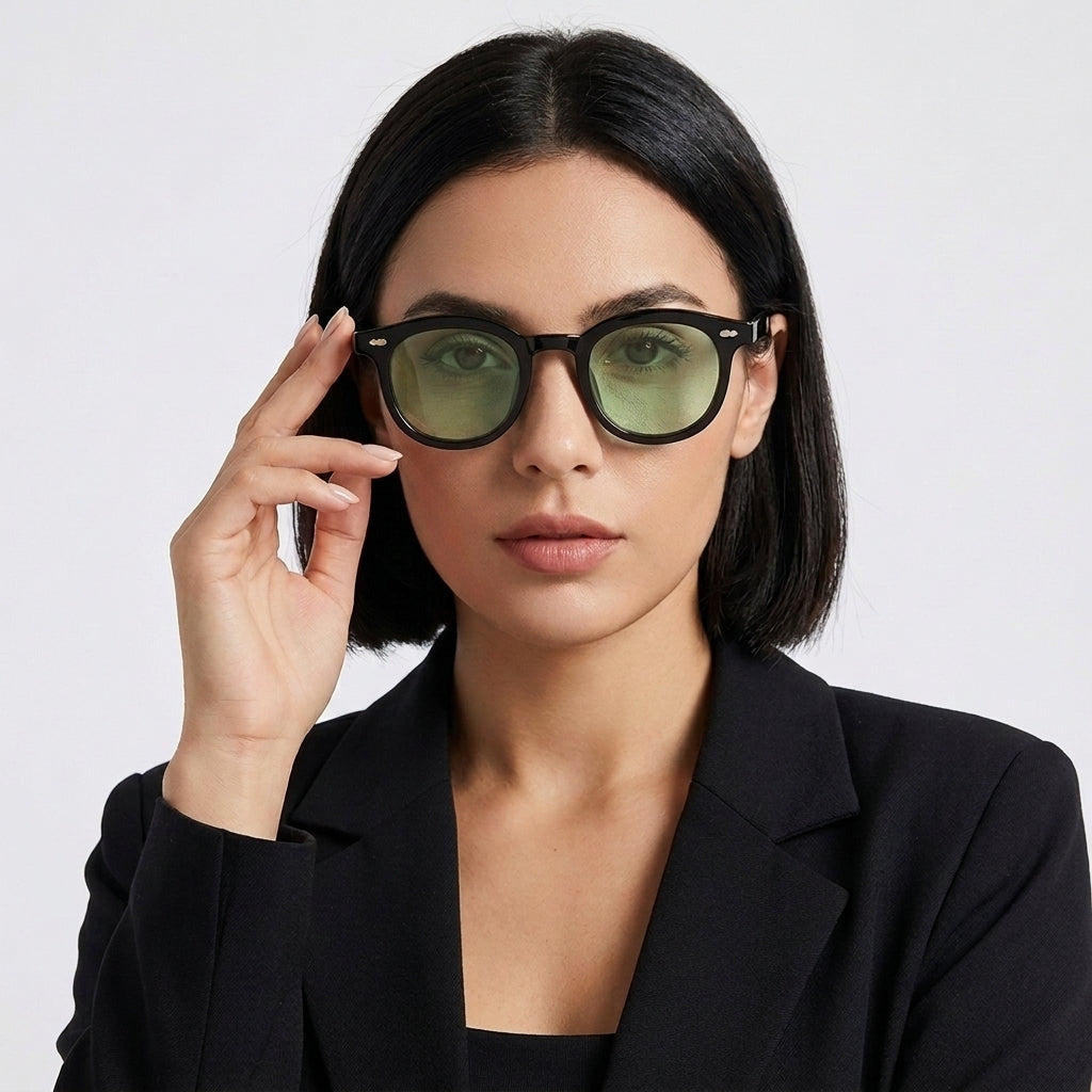 c2 black frame light green sheet