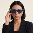 TS-V2 Blue Frame Gray Blue Lens - female