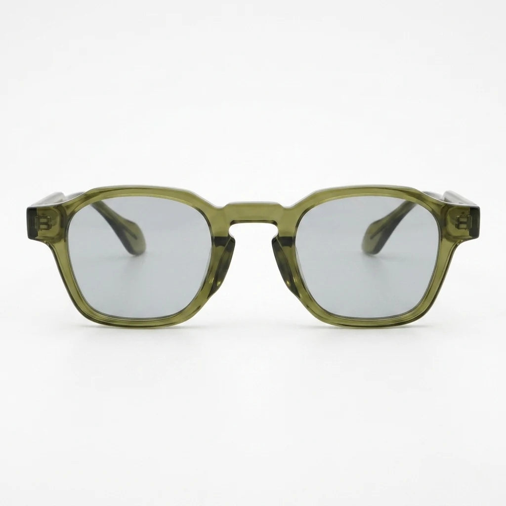 TS-V2 Olive Green Frame Light Gray Lens - frontal