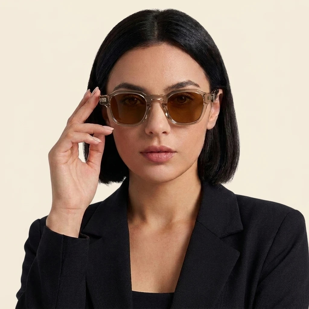 TS-V2 Brown Gray Frame Brown Lens - female