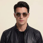TS-V2 White Frame Brown Lens - male